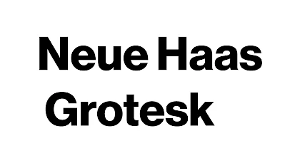 neue haas grotesk 1