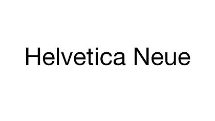 helvetica neue true 1